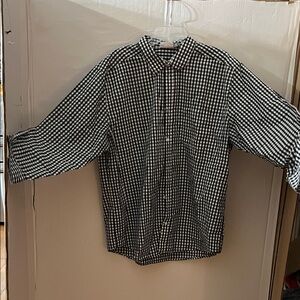 Previously loved Classic Black and White Gingham Men's Shirt. Casual wear also.